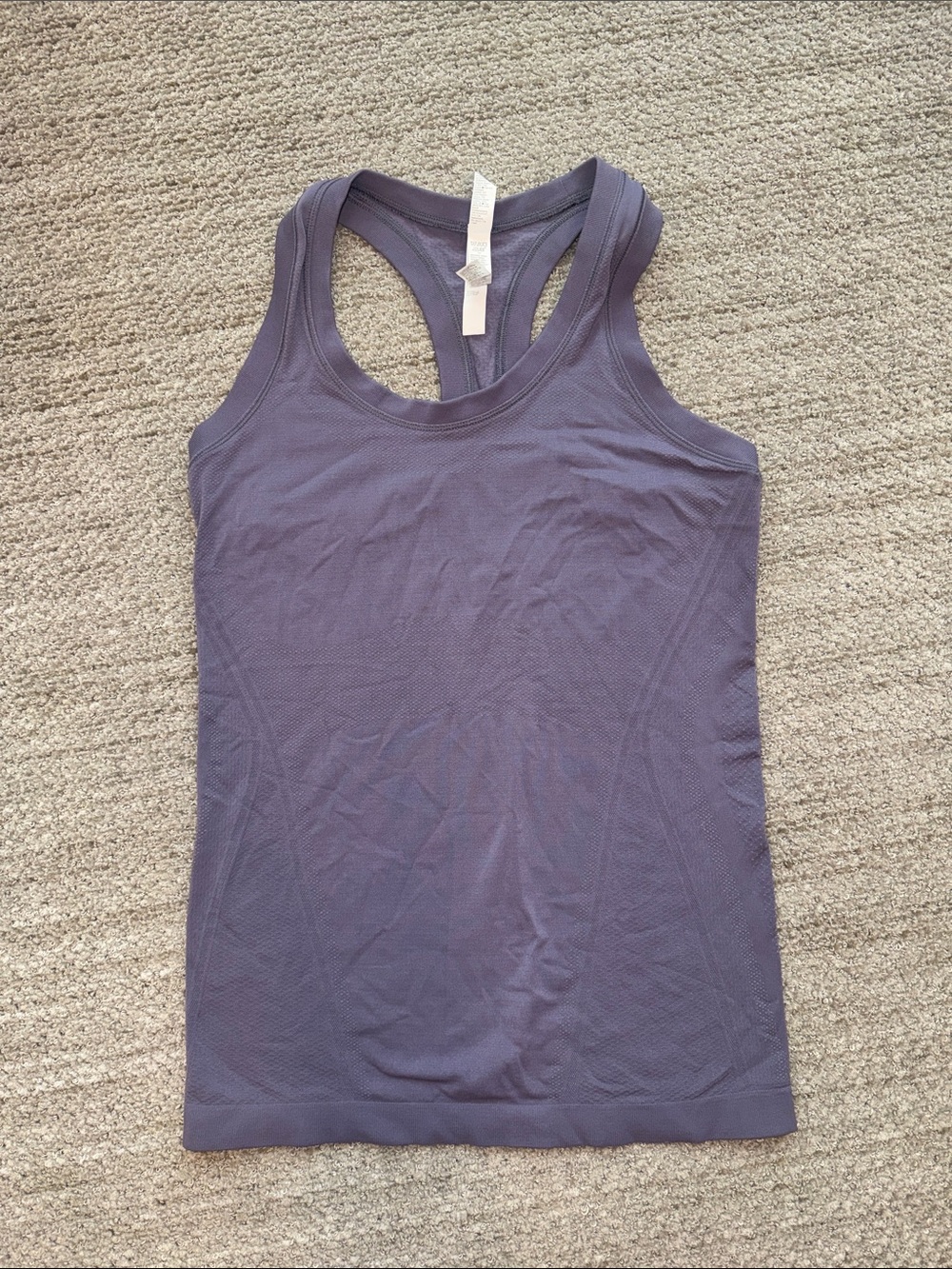 Athleta Seamless Racerback Tank - Dusty Purple Grippy Bottom